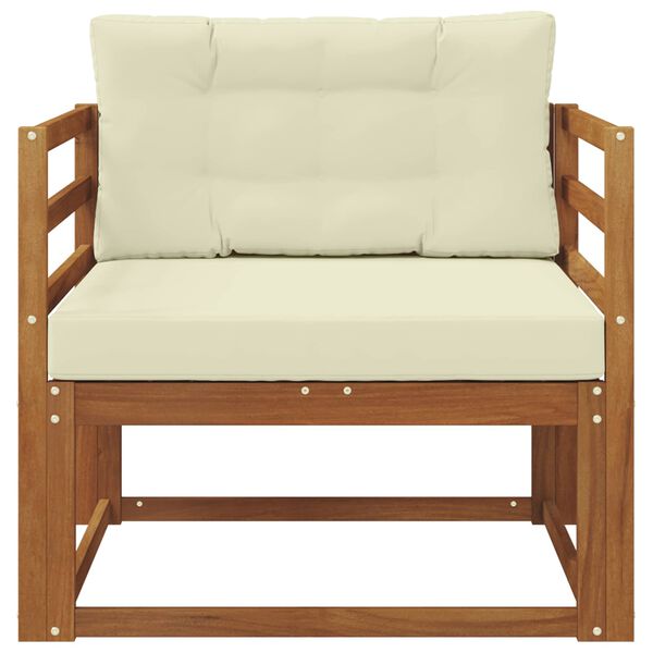 vidaXL Sof&aacute; M&eacute;dio Externo Madeira S&oacute;lida de Ac&aacute;cia Natural