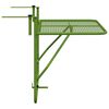 vidaXL Mesa para varanda 60x40 cm a&ccedil;o verde