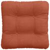 vidaXL Almofadas de Assento 4 pcs Laranja Vermelho 45 x 45 cm