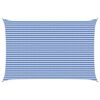 vidaXL Vela de Sombra Azul e Branco 4 x 7 m HDPE