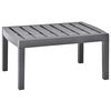 vidaXL Mesa de jardim 78x55x38 cm pl&aacute;stico moca