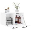 vidaXL Arm&aacute;rio parede 60x36,5x35 cm derivados madeira branco brilhante