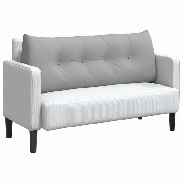 vidaXL Travesseiro para Costas Cinza Nuvem 120 x 24 x 50 cm tecido