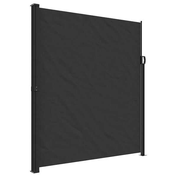 vidaXL Toldo lateral retr&aacute;til 220x300 cm preto