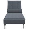 vidaXL Chaise lounge de massagem com rolo veludo cinzento-escuro
