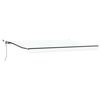 vidaXL Toldo retr&aacute;til Branco 450 &times; 350 cm Poli&eacute;ster