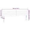 vidaXL Cabeceira de cama c/ luzes LED veludo 180x5x78/88 cm rosa