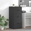 vidaXL Arm&aacute;rio de Arquivo Preto 44 x 50 x 106.5 cm A&ccedil;o Laminado a Frio