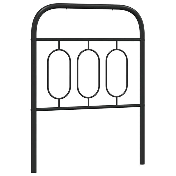 vidaXL Cabeceira de substitui&ccedil;&atilde;o 75 cm metal preto