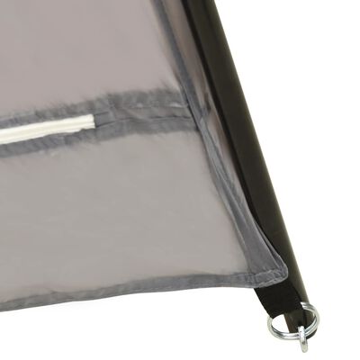 vidaXL Tenda para piscina 500x433x250 cm tecido cinzento