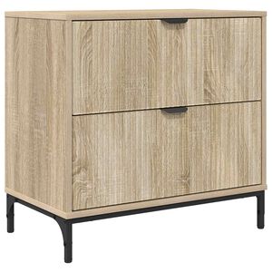 vidaXL Mesa-de-cabeceira Carvalho sonoma 63.5 x 36 x 61 cm