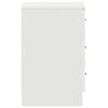 vidaXL Mesas de cabeceira 2 pcs derivados de madeira branco