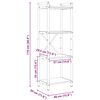 vidaXL Estante Carvalho Sonoma 40 x 30 x 119 cm Madeira processada