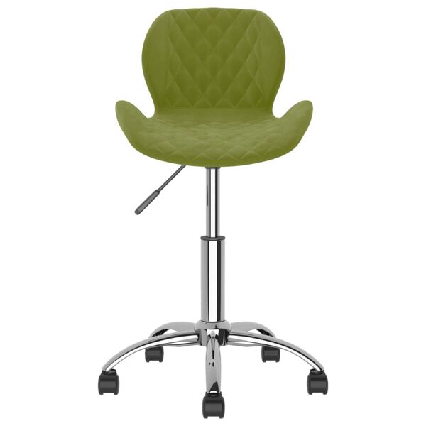 vidaXL Cadeiras de jantar girat&oacute;rias 2 pcs veludo verde-claro