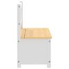 vidaXL Banco de arruma&ccedil;&atilde;o infantil 60x30x55 cm MDF branco e bege