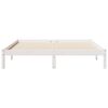 vidaXL Cama extra longa sem colch&atilde;o 140x220 cm pinho maci&ccedil;o branco