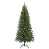vidaXL &Aacute;rvore de Natal Artificial com 300 LEDs Verde 240 cm PE e PVC
