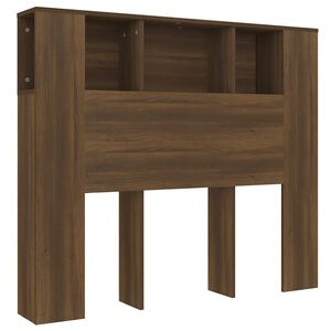vidaXL Arm&aacute;rio de cabeceira 120x18,5x102,5 cm carvalho castanho