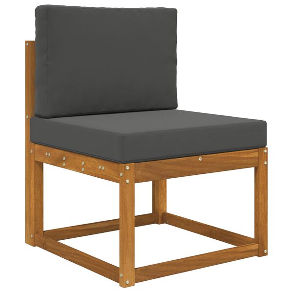 vidaXL Almofada para Sof&aacute; Externo 2 pcs Antracite Poli&eacute;ster