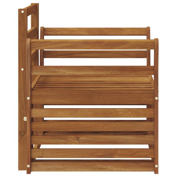 vidaXL Conjunto de Sof&aacute;s para Exterior Natural 75,5 x 63 x 73 cm