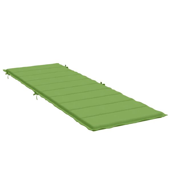 vidaXL Almofad&atilde;o para espregui&ccedil;adeira 186x58x4cm mesclado tecido verde