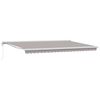 vidaXL Toldo retr&aacute;til Cinzento-claro 500 x 300 x 165 cm Tecido e Metal