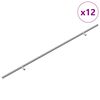 vidaXL Ma&ccedil;aneta de Arm&aacute;rio 12 unid. Prateado 700mm A&ccedil;o inoxid&aacute;vel