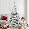 vidaXL &Aacute;rvore de Natal Artificial com 300 LEDs Branco 180 cm PE e PVC