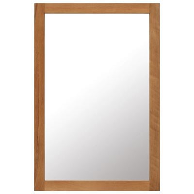 vidaXL Espelho 60x90 cm madeira de carvalho maciça