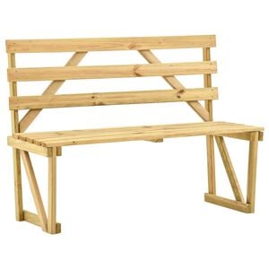 vidaXL Banco de jardim 120 cm madeira de pinho impregnada