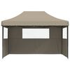 vidaXL Tenda de Festa Cinzento-acastanhado 279 x 410 x 315 cm