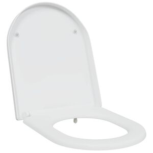 vidaXL Assento de Vaso Sanit&aacute;rio Branco 49 x 36 x 4 cm Duroplast