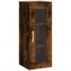 vidaXL Arm&aacute;rio alto 34,5x34x180cm madeira processada carvalho fumado