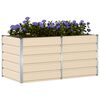 vidaXL Floreira Ivory 160 x 80 x 75 cm A&ccedil;o