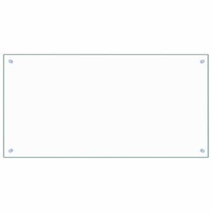 vidaXL Painel anti-salpicos cozinha 100x50 cm vidro temp. transparente