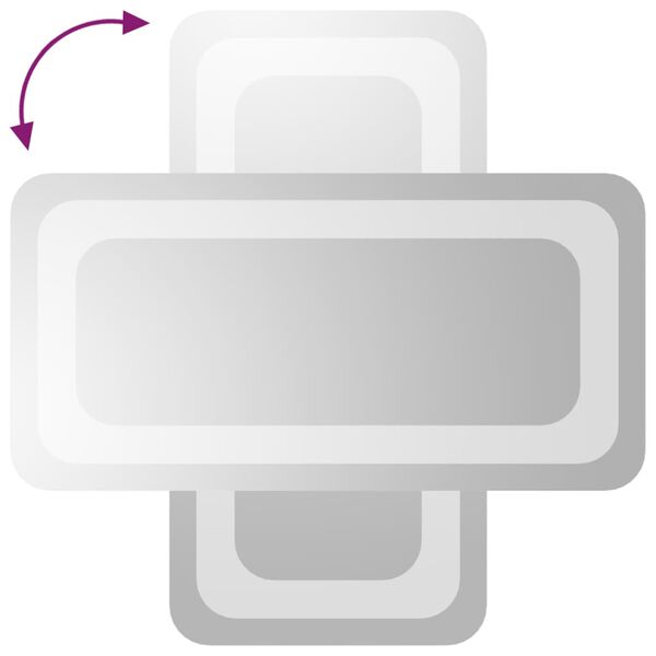 vidaXL Espelho de casa de banho com luzes LED 20x40 cm