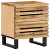 vidaXL Mesa de cabeceira 40x34x46cm madeira de mangueira &aacute;spera maci&ccedil;a
