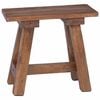 vidaXL banco Natural 50,5 x 25 x 47,5 cm Madeira de mogno maci&ccedil;a