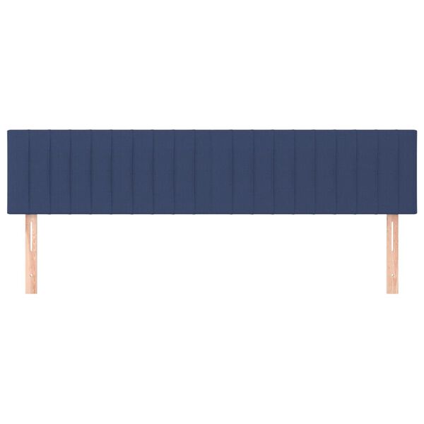 vidaXL Cabeceiras azul 160x5x78/88 cm tecido