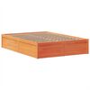 vidaXL Cama sem colch&atilde;o 150x200 cm madeira pinho maci&ccedil;a castanho-mel