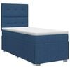 vidaXL Cama box spring com colch&atilde;o Azul 100 x 200 cm Tecido