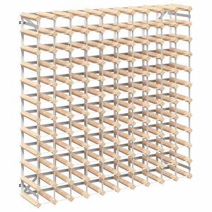 vidaXL Garrafeira para 120 garrafas madeira de pinho maci&ccedil;a