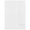 vidaXL Roupeiro 3 portas 120x50x180 cm contraplacado branco