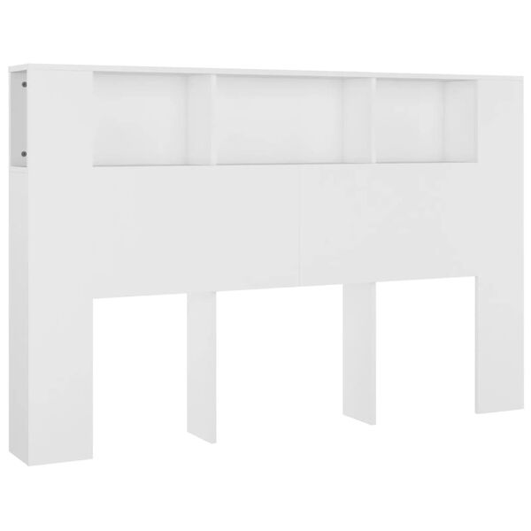 vidaXL Arm&aacute;rio de cabeceira 160x18,5x104,5 cm branco