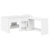 vidaXL Cama Alta para Crian&ccedil;as com Mesa Branco 80 x 160 cm
