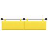 vidaXL Cabeceira Suspensa Liso Amarelo Claro 210 x 55 x 5 cm