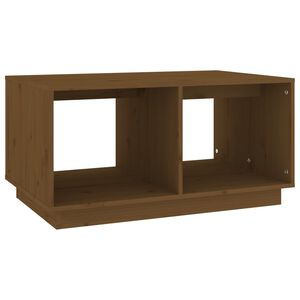 vidaXL Mesa de centro 80x50x40 cm madeira de pinho maci&ccedil;a castanho-mel