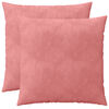 vidaXL Almofada com travesseiro HOUTEN 2 unid. Rosa Veludo