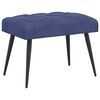 vidaXL Banco com bot&otilde;es estofados Azul Pol&iacute;cia 60 x 40 x 45 cm Veludo