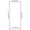 vidaXL Capacho 115x300 cm cinzento